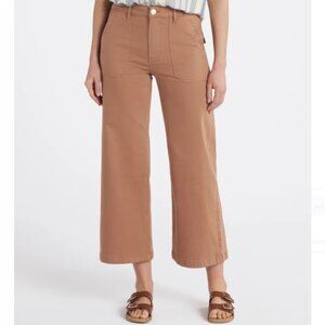 Kut from the Kloth Meg Wide Leg Pant Mocha Brown Size 4